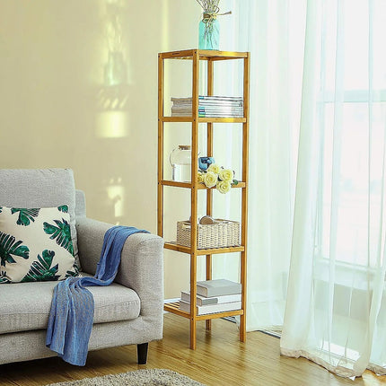 5 Tier Bookshelf Storage Bookcase Shelving Unit for Home Office.