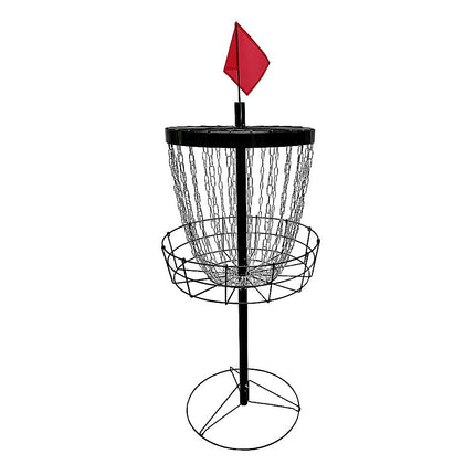 Disc Golf Basket 24 Chain Portable Target with 6 Discs Set.