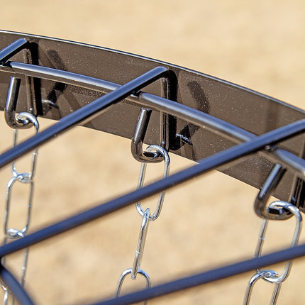 Disc Golf Basket 24 Chain Portable Target with 6 Discs Set.