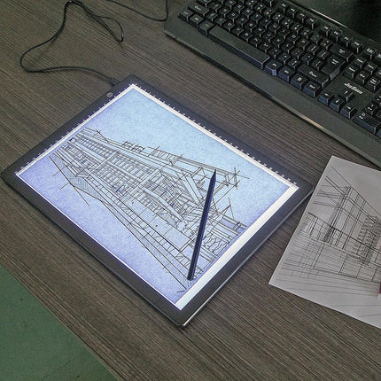 A4 LED Light Tracing Box Drawing Pad for Sketching Animation Art.