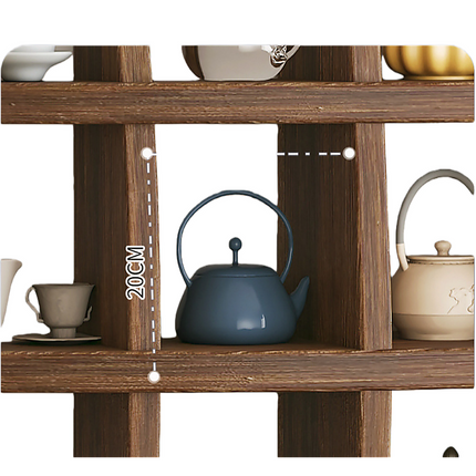 Wall Mounted Solid Wood Shelf Display Stand for Home & Office.