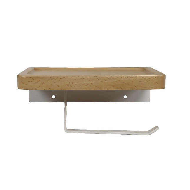Toilet Paper Holder with Shelf Wall Mounted Bathroom Storage.
