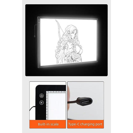 A2 LED Light Box for Drawing, Calligraphy & Tracing Artists Pad.