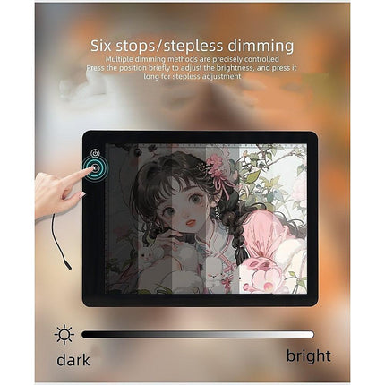 A2 LED Light Box for Drawing, Calligraphy & Tracing Artists Pad.