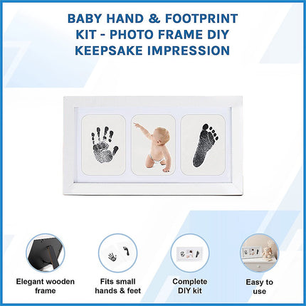 Baby Hand & Footprint Kit - Photo Frame DIY Keepsake Impression.