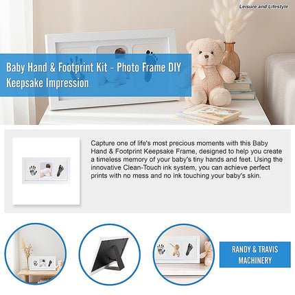 Baby Hand & Footprint Kit - Photo Frame DIY Keepsake Impression.