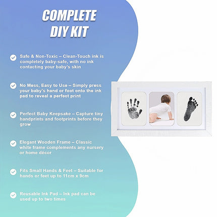 Baby Hand & Footprint Kit - Photo Frame DIY Keepsake Impression.