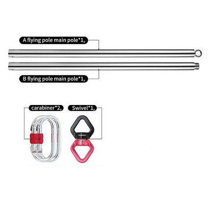 2m Pole Dancing Fitness Pole for Aerial Dance Training at Home.