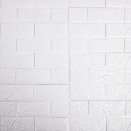 3D Brick Wall Tile Stickers 60x30cm – 50 Pack Peel & Stick Wallpaper.