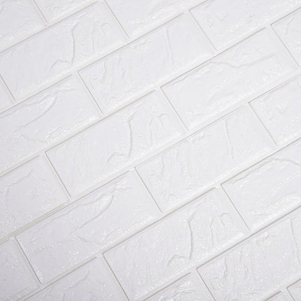 3D Brick Wall Tile Stickers 60x30cm – 50 Pack Peel & Stick Wallpaper.