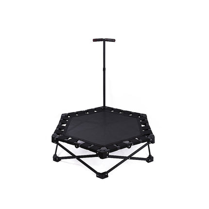 Foldable Fitness Trampoline with Handle Compact Folding Rebounder.