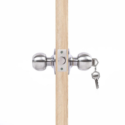 Round Door Lock Knob Set for Internal and Entry Doors.