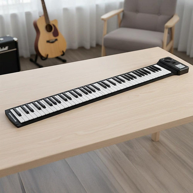 88 Key Portable Foldable Silicone Electronic Keyboard Piano Music.