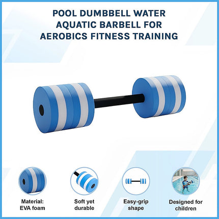 Pool Dumbbell Water Aquatic Barbell for Aerobics Fitness Training.