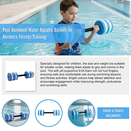 Pool Dumbbell Water Aquatic Barbell for Aerobics Fitness Training.