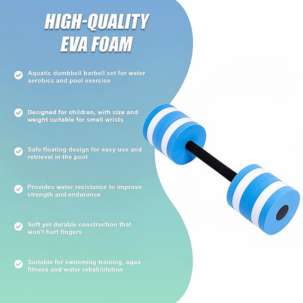 Pool Dumbbell Water Aquatic Barbell for Aerobics Fitness Training.