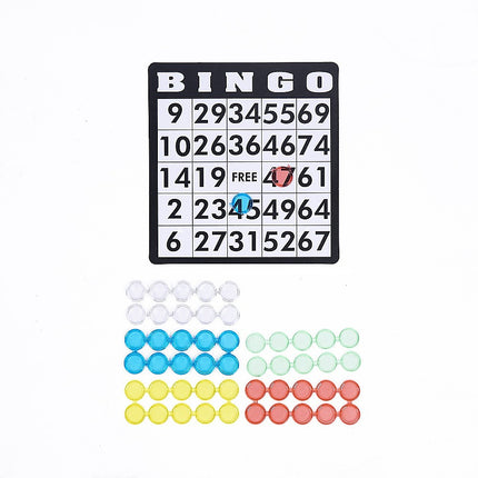 Bingo Game Set with Cards Balls and Cage for Family Party Fun.