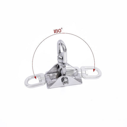 304 Stainless Steel Swing Hanger Heavy Duty 360 Degree Swivel Hook Mount.