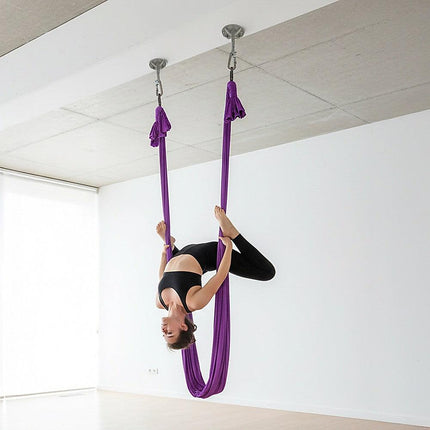 Pair of Grey Wall Anchor Mounts for Battle Ropes and Suspension.