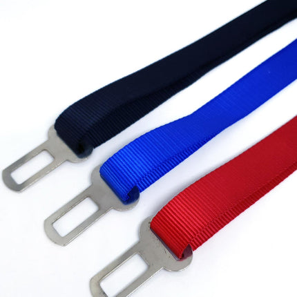 Seat Belt Safety Travel Attachment Connector - Moondidley Pets Red.