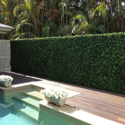 Luxury Spring Sensation Hedge Screen Green Wall Panel UV Resistant 100cm x 100cm.