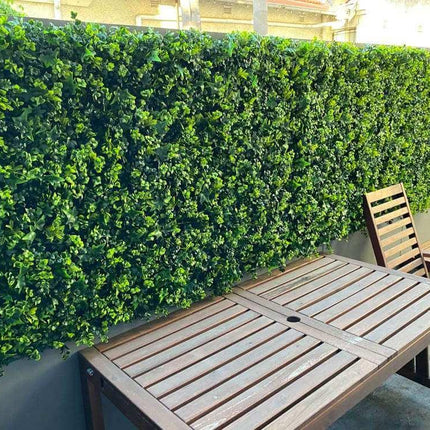 Luxury Spring Sensation Hedge Screen Green Wall Panel UV Resistant 100cm x 100cm.