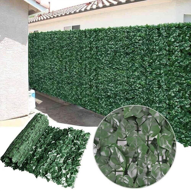 Artificial Ivy Leaf Hedging 3M x 1M Roll (Fake Ivy Roll).