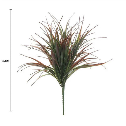 Artificial Brown Tipped Grass Plant UV Resistant 35cm.