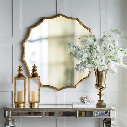 Large Minyama Scalloped Mirror 101cm.