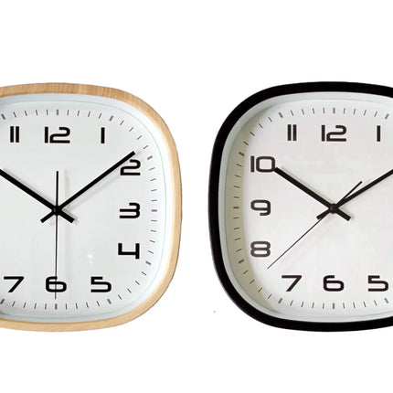 Bulk 10 Round Square 30cm Wall Clock 2 Asst