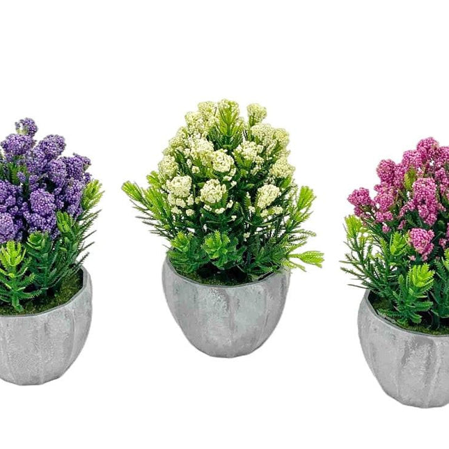 Set 3 Artificial Roseceae Assort 20cm.