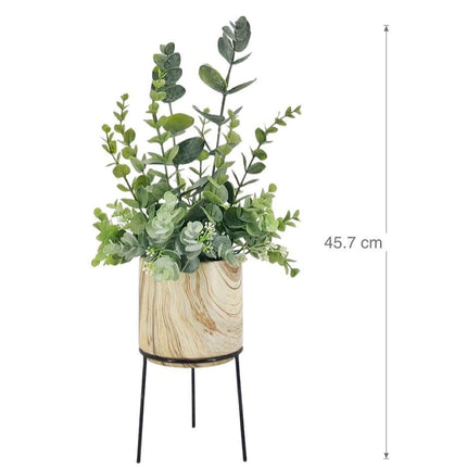 Artificial Plant in Ceramic Pot w Stand 45cm.