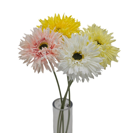 bulk 36 Artificial Daisy Single Stem 4 Asst 43cm.