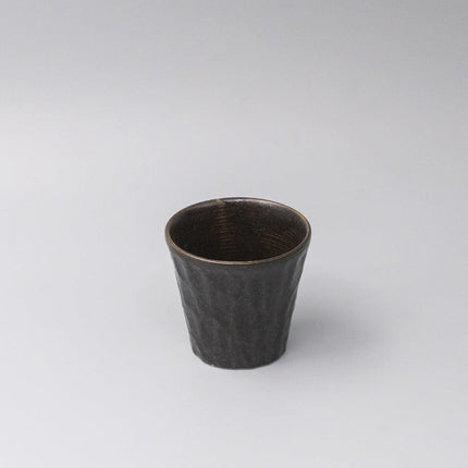 Cup Sho Chu 250ml Black Irabo Glaze.