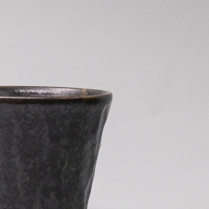 Cup Sho Chu 250ml Black Irabo Glaze.