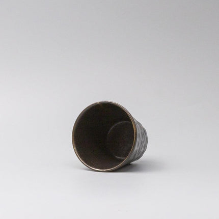 Cup Sho Chu 250ml Black Irabo Glaze.