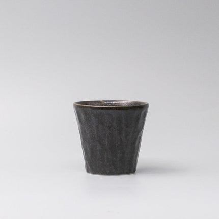 Cup Sho Chu 250ml Black Irabo Glaze.