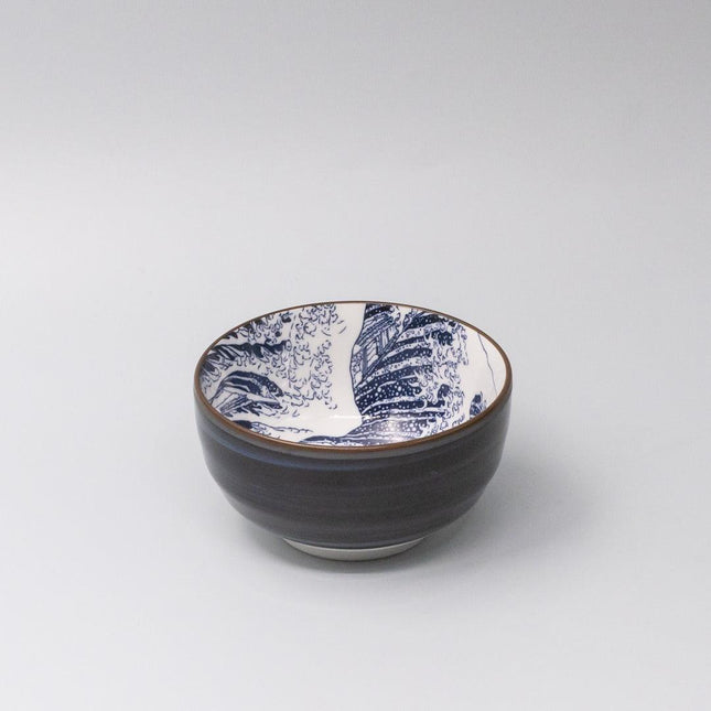 Bowl U Shaped 12.5cm Hokusai Fuji Design.