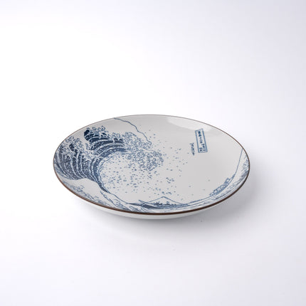 Plate 18cm Hokusai Great Wave Design.