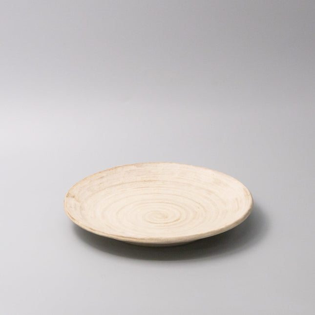 Thick Edge Plate 25cm Washed Sandstone.