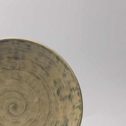Thick Edge Plate 25cm Washed Fern.