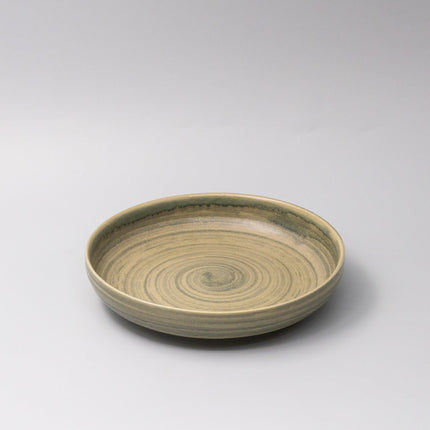 Plate High Rim 22cm Washed Fern.