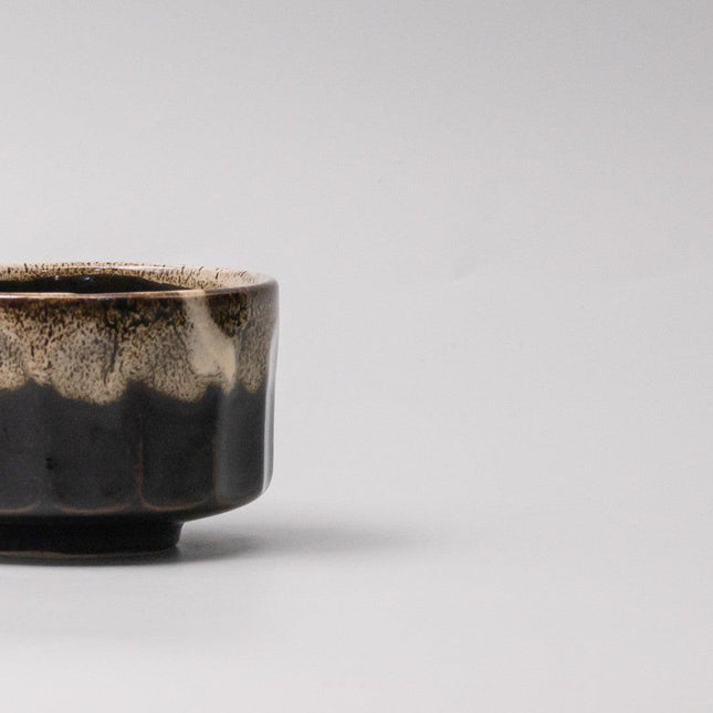 Matcha Tea bowl 11cm Espresso Fade Foam Glaze.