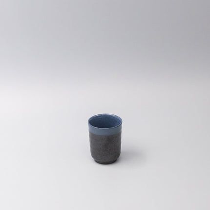 Mug 170ml Blue & Black Glaze.