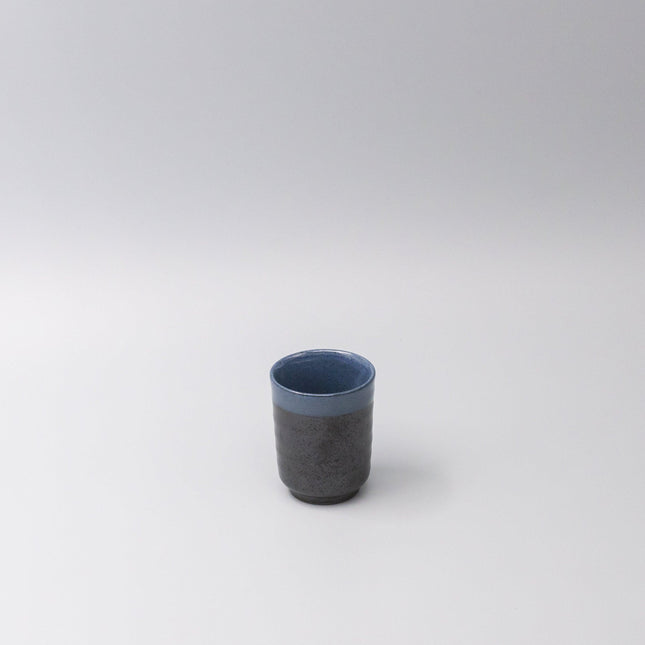 Mug 170ml Blue & Black Glaze.