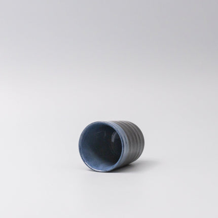 Mug 170ml Blue & Black Glaze.