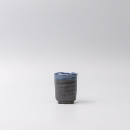 Mug 170ml Blue & Black Glaze.