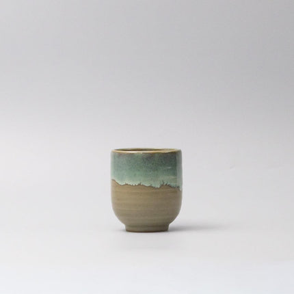 Mug Yunomi 280ml Aqua Drip Glaze.