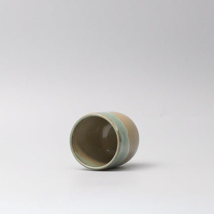 Mug Yunomi 280ml Aqua Drip Glaze.