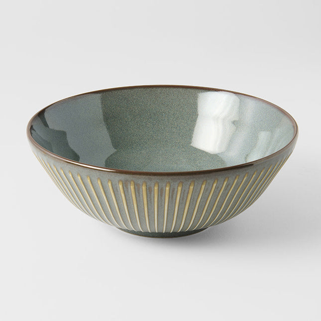Bowl 21cm Green Sendan Glaze.